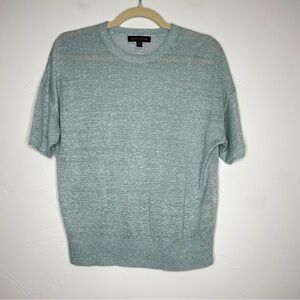 Banana Republic Short Sleeve Sweater Lightweight Knit Size XS Linen Blend